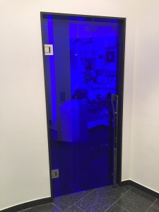 Glastüren Blau Glaserei Nolting GmbH