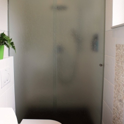 Satinierte Glasdusche Duschentrennwand