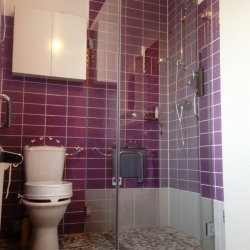 Aufgesetzter ebener Glasduschkasten