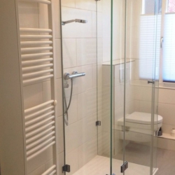 Glasdusche nach Maß